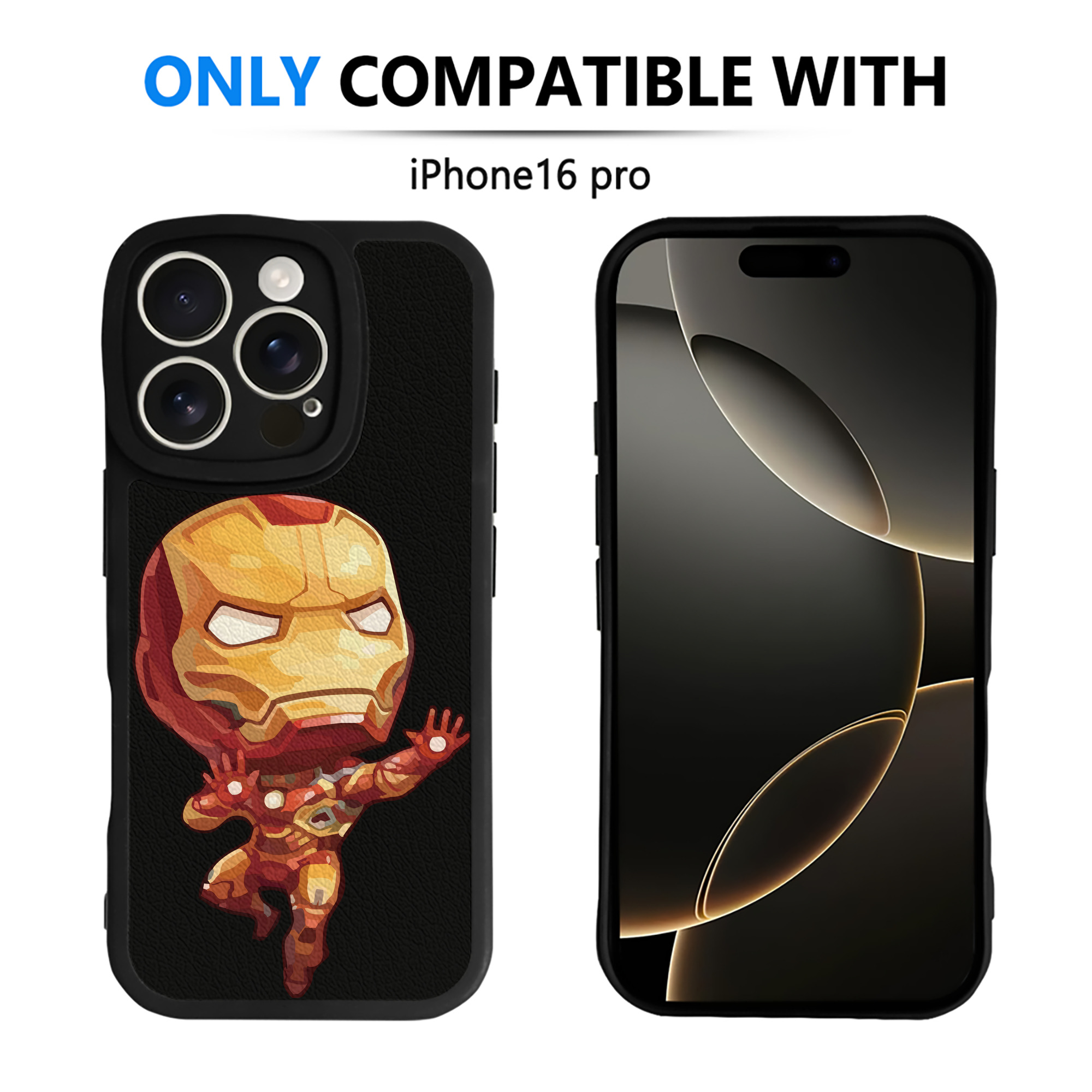 （画像用） アベンジャーズ The Avengers 【iPhone 16シリーズ対応】シリコンスマホケース（レザー調） 材質：シリコン